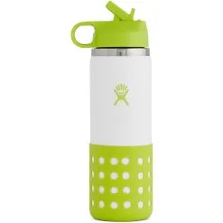 Hydro Flask 20oz / 591ml Wide Mouth Kids Straw Lid & Boot